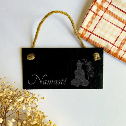 Namaste Garden Sign - Buddha Namaste Handmade Gift