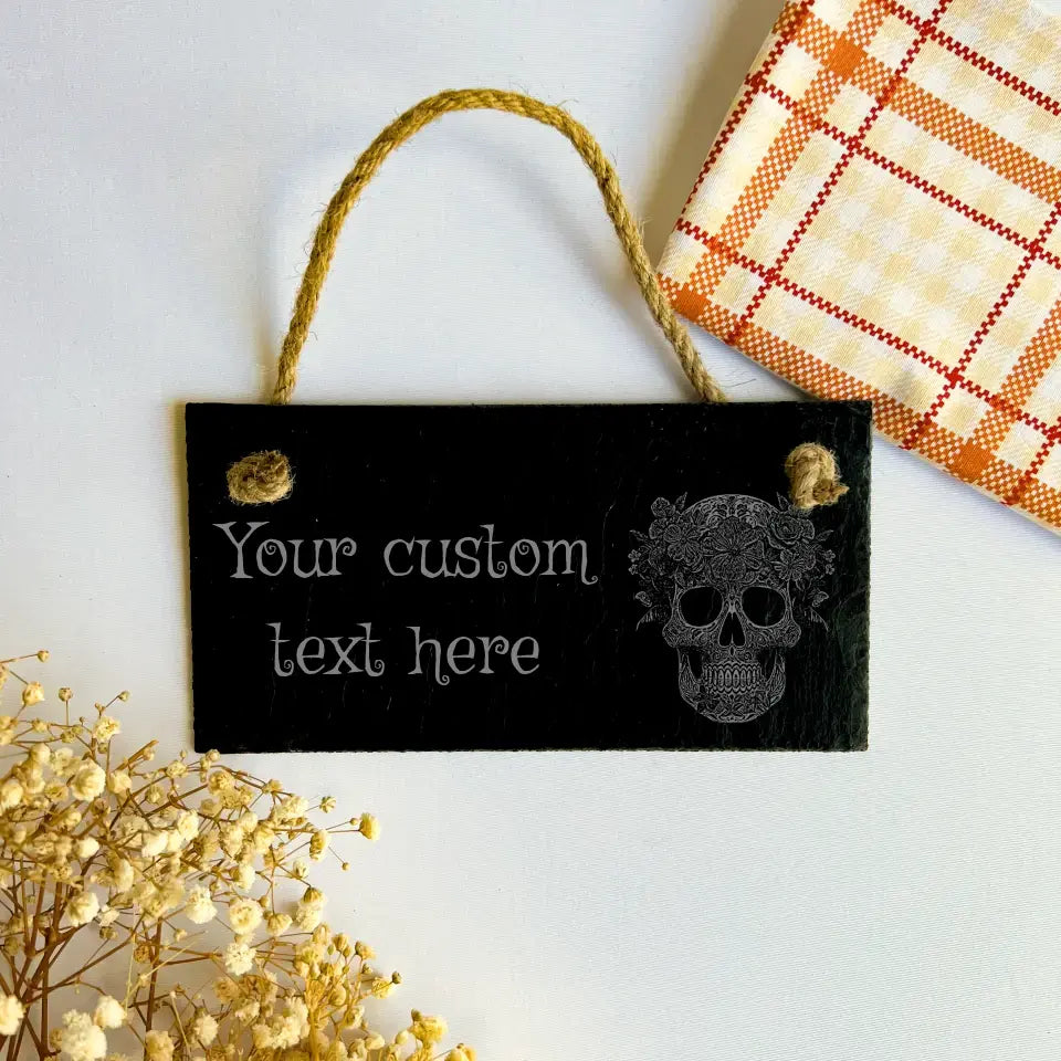 Day Of The Dead Personalised Sign - Ornament Skull Plaque