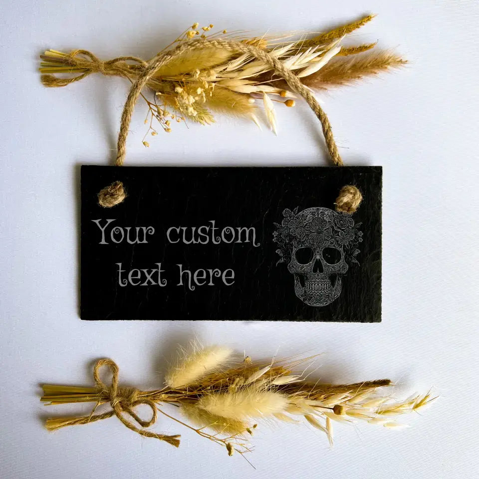 Day Of The Dead Personalised Sign - Ornament Skull Plaque