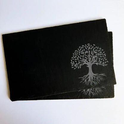 Tree Of Life Placemats (Set of 2) - Slate Tree Table Mats