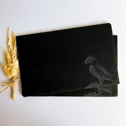 Puffin - Natural Slate Placemats (Set of 2)