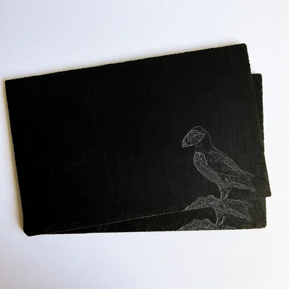 Puffin - Natural Slate Placemats (Set of 2)