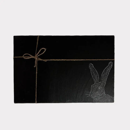 Hare Slate Placemats Set of 2 - Rock Hare Kitchenware & Forest Stone Gift