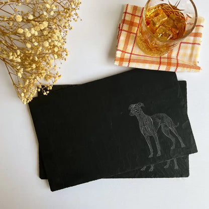 Greyhound - Natural Slate Placemats (Set of 2)