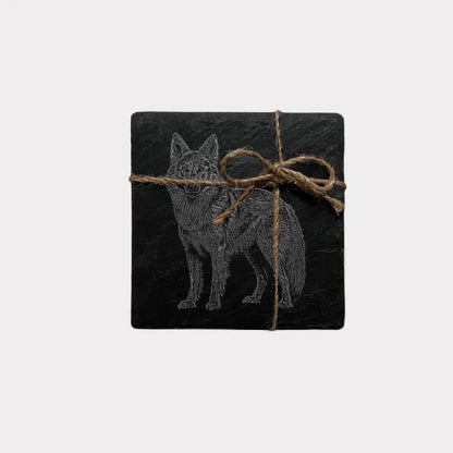 Alsatian - Natural Slate Coasters (Set of 2)