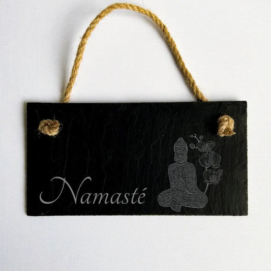 Namaste Garden Sign - Buddha Namaste Handmade Gift