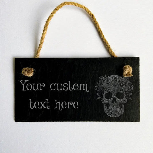 Day Of The Dead Personalised Sign - Ornament Skull Plaque