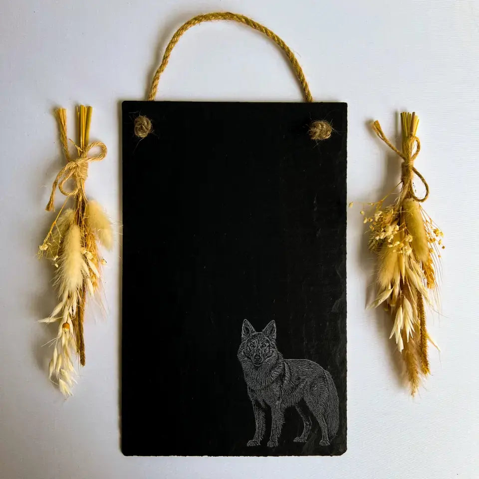 Alsatian - Natural Slate Memo Chalk Board