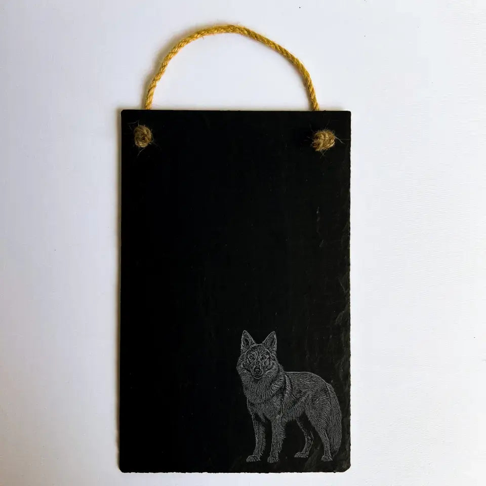 Alsatian - Natural Slate Memo Chalk Board