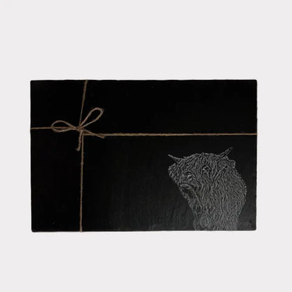 Highland Cow Slate Placemats - Cow Farmhouse Kitchen (Set of 2)