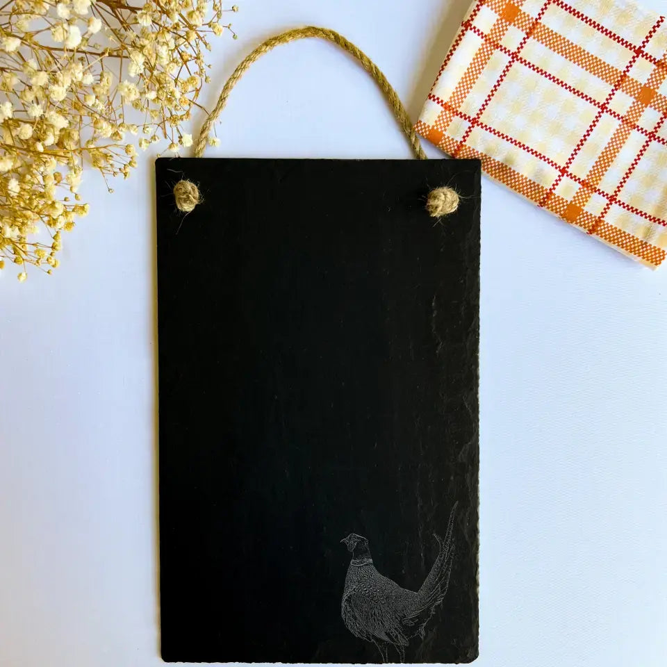 Pheasant Chalkboard Memo - Bespoke Garden Ornament Present