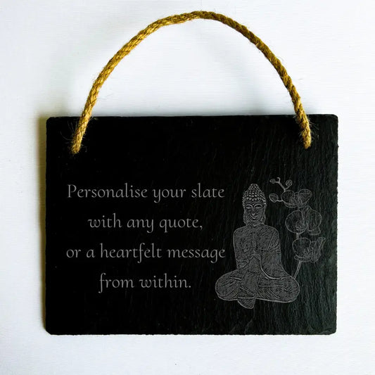 Personalised Buddha Hanging Sign - Custom Zen Gift