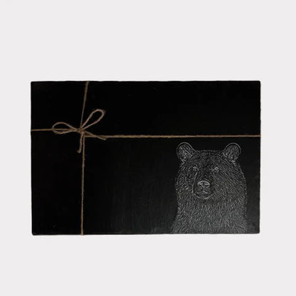 Bear Slate Placemats Set of 2 - Bear Kitchenware Gift