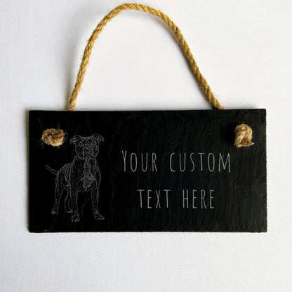 Personalised Staffordshire Terrier Sign – Staffy Dog Ornament Gift