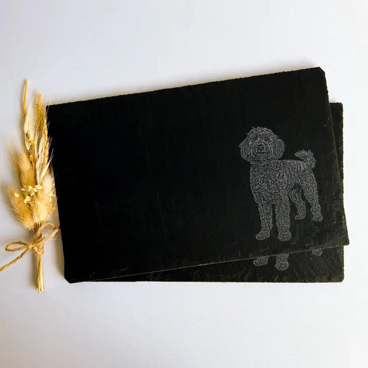 Cockapoo Slate Placemats (Set of 2) – Homeware Gift for Cockapoo Lovers