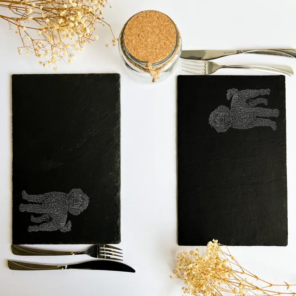Cockapoo Slate Placemats (Set of 2) – Homeware Gift for Cockapoo Lovers