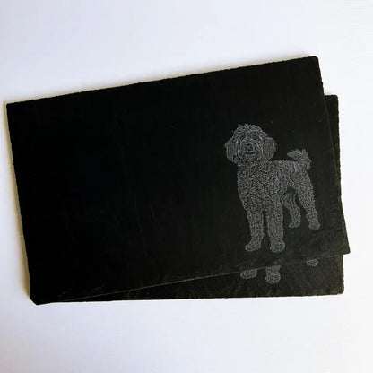 Cockapoo Slate Placemats (Set of 2) – Homeware Gift for Cockapoo Lovers