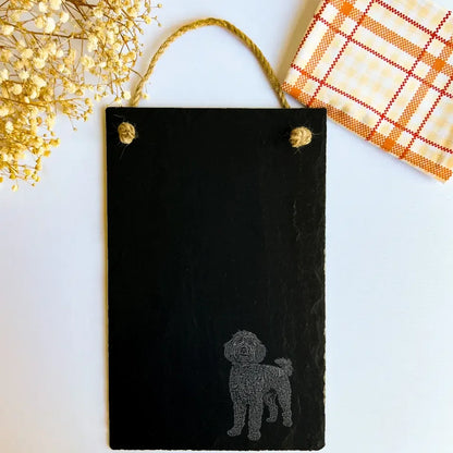 Tableau noir en ardoise Cockapoo – Accessoire pour chien sur mesure et cadeau Cockapoo