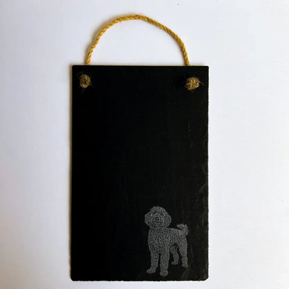 Tableau noir en ardoise Cockapoo – Accessoire pour chien sur mesure et cadeau Cockapoo