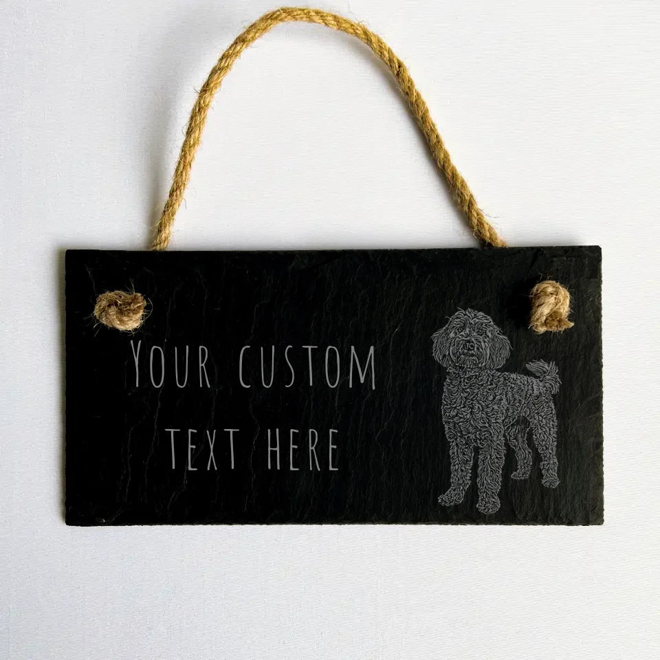 Panneau personnalisé Cockapoo – Décoration de plaque de chien imprimée Cockapoo