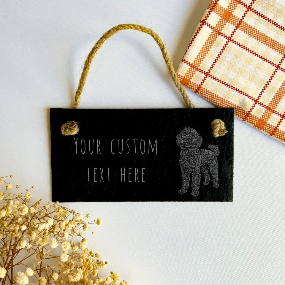 Panneau personnalisé Cockapoo – Décoration de plaque de chien imprimée Cockapoo