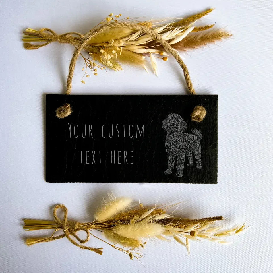 Panneau personnalisé Cockapoo – Décoration de plaque de chien imprimée Cockapoo